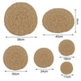 thumbnail image 5 of Table Coaster Insulation Anti Slip Straw Lightweight Natural Table Coasters for Kitchen, 5 of 8