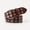 Coffee, variant on Y2K Punk Rivet PU Leather Belts 110cm Waist Belt Pentagonal Star Rivet Waist Strap Double Row Hollow Jeans Waistband for Women Men