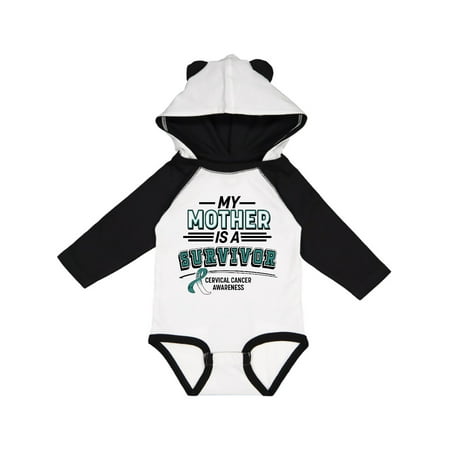 

Inktastic My Mother is a Survivor Cervical Cancer Awareness Gift Baby Boy or Baby Girl Long Sleeve Bodysuit