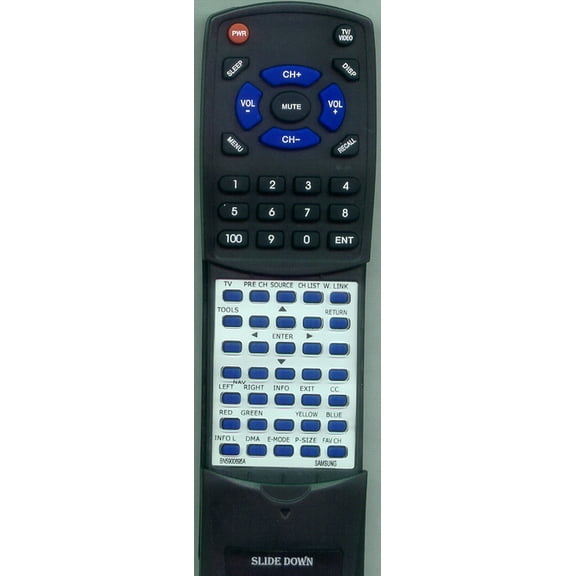 Replacement Remote for SAMSUNG BN59-00695A, BN5900695A, RTBN5900695A, LN46A650, LN52A650, LN32A650, LN40A650, PN50A650, PN50A650T, PN50A650T1F, LN52A
