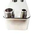 thumbnail image 4 of 20 Plates Exchanger Water Heater Water to Water Brazed Plate Heat Exchanger for Floor Heating Water Heating Snow Melting Stainless Steel, 4 of 8