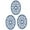 Blue, variant on 3PCs Silicone Trivet Mat for Hot Pan in Heart Design Trivets, Non Slip, Serving Dishes Plates, Kitchen Hot Pan Holder for Countertop & Table, Blue