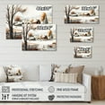 thumbnail image 4 of Designart Kansas Farm In Winter Canvas Wall Art, 4 of 5