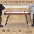 thumbnail image 5 of RayChee 54in Folding Air Hockey Table Game for Adults and Kids (Walnut), 5 of 8