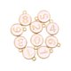 thumbnail image 1 of Número 0-9 de aleación mixta DIY pendiente llavero suministros para manualidades accesorio decorativo elegante superficie lisa de moda de doble Rosa Sunnimix Encantos de letras de esmalte, 1 of 8