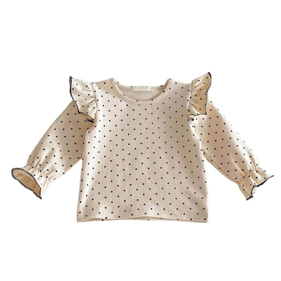 Kogui Toddler Girls Shirts Cute Baby Girl Floral Blouse Peter Pan Collar Long Sleeve Smocked Tops for Toddler Girls Size 5T 6T (Black,5-6 Years)