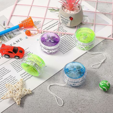5 Yo-Yos Lumineux LED - Yo-Yo Avec Lumières Pour Enfants | Plastique Réactif, Cadeau Anniversaire Ou Noël - 11
