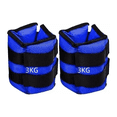 thumbnail image 2 of Pesas Fitness Bloosom  Par De Polainas 3kg Cada Una Para Tobillos Azul/Negro, 2 of 3