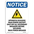 thumbnail image 1 of SignMission OS-NS-A-1218-V-10164 12 x 18 in. OSHA Notice Sign - Apparatus Building, 1 of 1