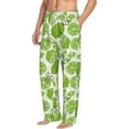 thumbnail image 2 of Xecao Green Various Lemons Men's Straight Lounge Pajama Pants: The Ultimate in Comfortable Sleepwear, 2 of 9