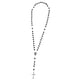 thumbnail image 1 of Acrílico 8mm Hombres Mujeres Aleación Vintage Jesucristo Crucifijo Cruz Rosario Collar Colgante de - Negro Sunnimix Collar colgante, 1 of 8