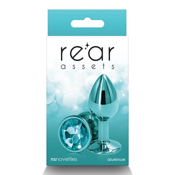 Rear Assets Metal Anal Plug Small Teal