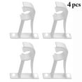 thumbnail image 2 of Coofit Support de Tringle à Rideaux Double 4 Pcs Supports Robustes pour Tringle à Rideaux Crochet de Tringle à Rideaux, 2 of 8