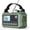 12000mAh- ArmyGreen with LCD Display, variant on Emergency Radio With Noaa Weather Alert - Solar Hand Crank Portable Am/fm Shortwave Rechargeable 5000mah Usb Flashlight Sos Alarm For Home Outdoor Hurricane