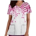thumbnail image 1 of RXMEKW Robe d'Infirmière pour Femmes, Imprimé de la Saint-Valentin à Col en V à Manches Courtes avec Poche, Haut d'Uniforme Médical Décontracté pour le Travail, 1 of 8