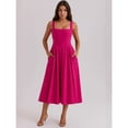 thumbnail image 6 of Off-the-shoulder halter-neck high-waisted midi dress, 6 of 9