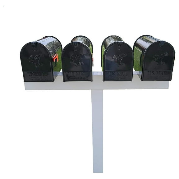 4L 42-in x 45-in White Vinyl Mailbox Post Sleeve (mailboxes not Included)