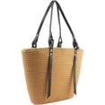 thumbnail image 2 of Kukuzhu Straw Tote Bag for Women Large Shoulder Bag Handwoven Handbag Purses Womens Summer Straw Beach Bag, 2 of 7