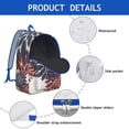 thumbnail image 4 of Fashion-Forward Bohemian Backpack: Durable and Lightweight with Front Zipper Pocket, Perfect for School, College, Commute, Travel; an Excellent Bohemian Gift for Students and Travelers., 4 of 5
