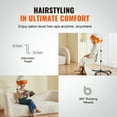 thumbnail image 3 of KFFKFF Professional Hooded Dryer, 1875W Adjustable Floor Hooded Bonnet Hair Dryers with Rolling Wheels, 3 Temp Settings & Wind Speed, Floor Standing Rolling Base with Wheels for Beauty Salon, 3 of 9