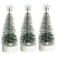 thumbnail image 1 of Mini Artificial Sisal Snow Christmas Trees Ornaments Bottle Brush Tree For Crafts Decor Table Top Decorations, 1 of 4