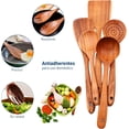 thumbnail image 3 of Juego de 6 Cucharas de Madera Bluelander Teca, 3 of 5