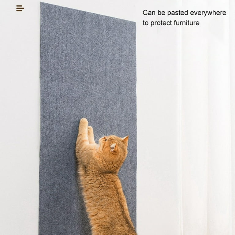 Cat Scratch Mats 40 x16 Trimmable Cat Scratching Post Carpet Cover Self Adhesive Cat Tree Shelves Replacement Parts Mat Cat Scratcher for Cat Tree
