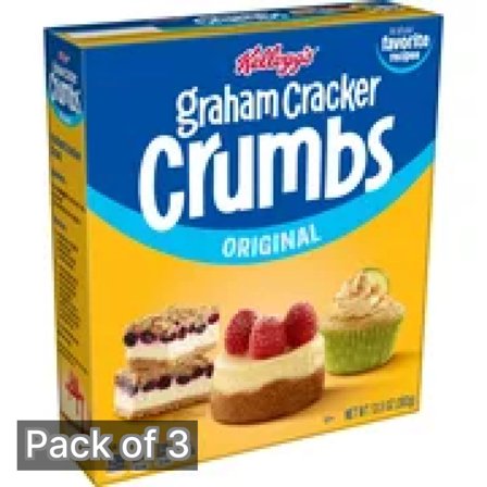 Keebler Kellogg's Graham Cracker Original Crumbs 13.5 oz (Pack of 3)