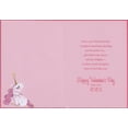 thumbnail image 2 of Designer Greetings Small Unicorn with Flowing Purple Mane and Gold Foil Horn Juvenile Valentine's Day Card for Daughter, 2 of 2