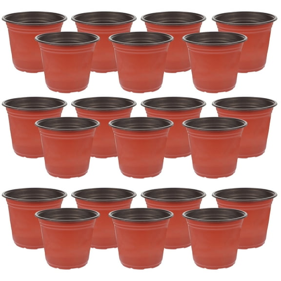 Unbranded 50Pcs Chocolate Succulent Planter Pots - PP Material with Drainage Holes