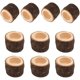 thumbnail image 1 of Portavelas de madera para velas de té, juego de portavelas votivas de madera rústica para centros de mesa de boda, fiesta de Navidad de Halloween, 10 piezas (2,16 ancho x 0,98 alto), 1 of 5