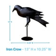 thumbnail image 4 of Park Designs Iron Crow 13"H, 4 of 5