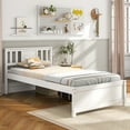 thumbnail image 4 of Gymax Twin Size Bed Frame w/ Headboard Wood Slat Support No Box Spring Needed, 4 of 10