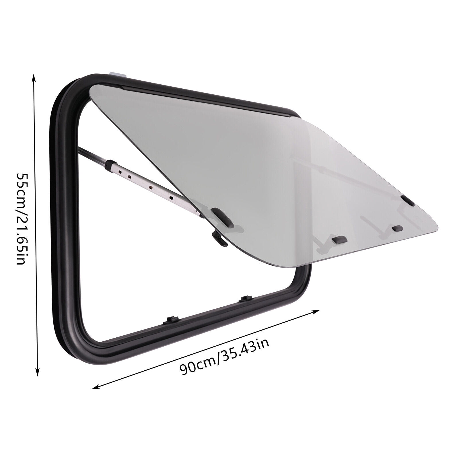 RV Window, Modern RV Exit Window, RV Push Out Window Equipped With A Screen Window 4 Practical Handles