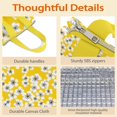 thumbnail image 4 of Pioneer Flower Floral Print Pattern Insulated Lunch Bag for Women & Adults,Large Portable Soft Cooler Lunch Bag,Thermal Food Storage Tote with Pearl Cotton,8.66L,8.75x5.75x9.5 Inch, 4 of 6