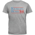 thumbnail image 1 of Election 1984 Reagan Bush Distressed Heather Grey Adult T-Shirt, 1 of 1