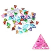 12 Pcs European Fashion Pointed Bottom Triang Kids Activities Treasure Gems Decorative Crystal