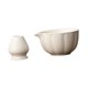 thumbnail image 3 of 2 piezas Batir el tazón de té Cerámica tazón con soporte para batir accesorios cerámicos cerámicos con boquilla para la familia para principiantes Blanco, 3 of 9