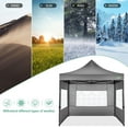 thumbnail image 5 of COBIZI 10x10 Pop Up Canopy with Sidewalls Heavy Duty Party Tent with Removable Awning Easy Up Outdoor Canopy Wedding, All Season Windproof&Waterproof with Roller Bag UPF 50+, Gray, 5 of 7