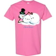 thumbnail image 3 of Inktastic Let It Snow Sassy Snowman in Top Hat T-Shirt, 3 of 5