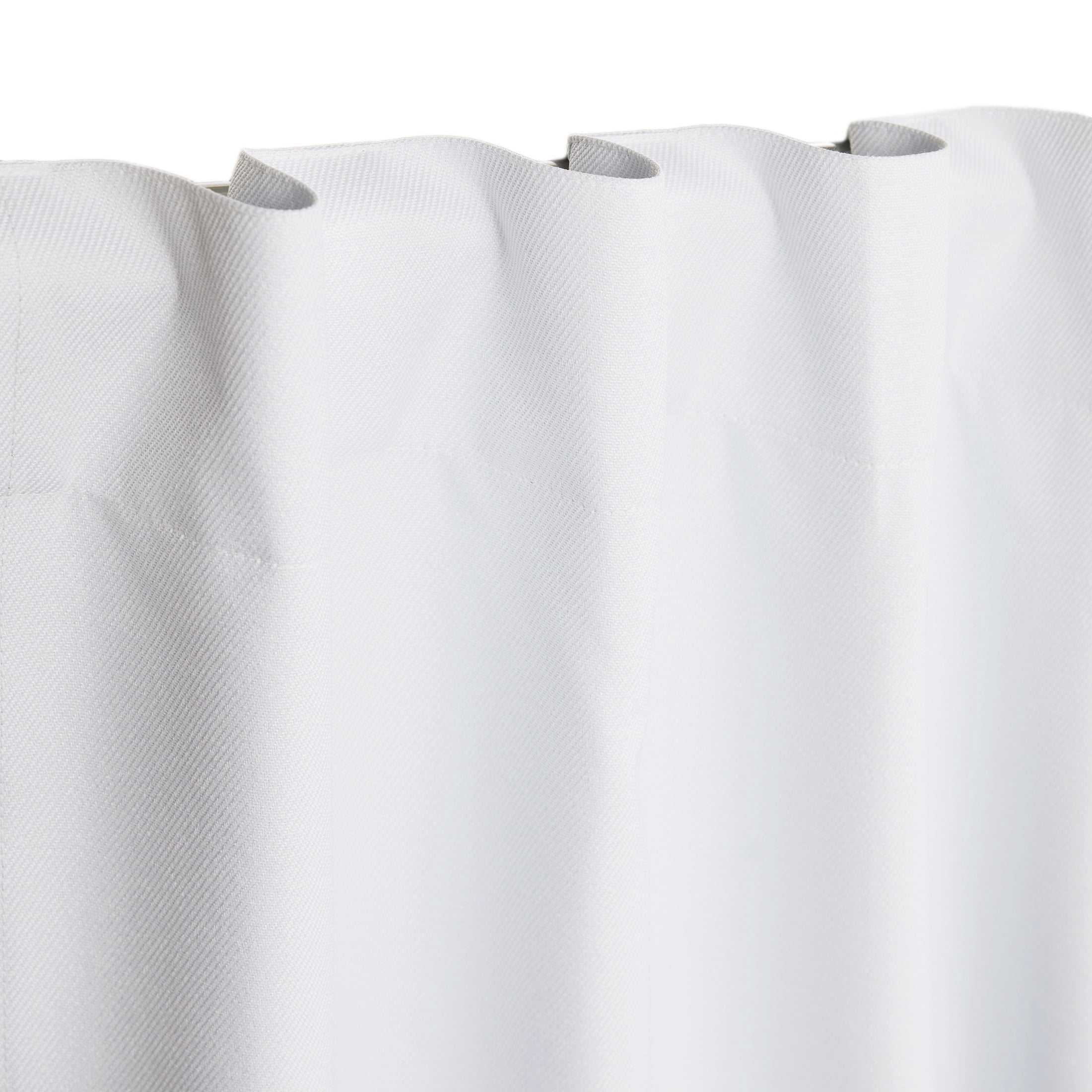 Mainstays 100% Blackout Curtain Panel Pair, White, Rod Pocket with Back Tabs, Set of 2, 30 in x 95 in