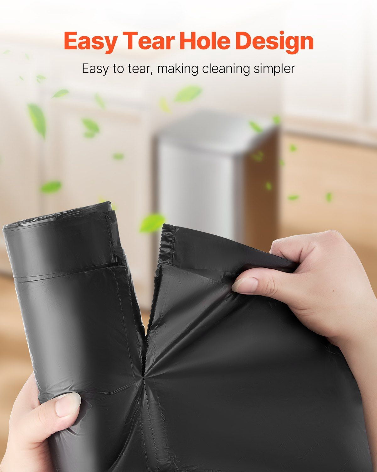 30 Gallon Drawstring Trash Bags, 50 Count Tall Kitchen Trash Bags, Extra Thick 0.98 MIL Heavy Duty Garbage Bags, Leak-Resistant Recyclable Bin Bags with Strong Handles for Home, Office, RV