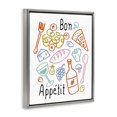 thumbnail image 3 of Stupell Industries Bon Appetit Colorful Sketches Gray Framed Floater Canvas Wall Art design by Heather Dutton, 21 x 17, 3 of 9