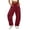 Wine, variant on Lutiedan Barrel Sweatpants for Women Wide Leg Drawstring Athletic Pants Baggy Casual Fleece Jogger Pants with Pockets,Black