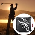 thumbnail image 3 of Universal Golf Mallet Putter Cover Putter Head Cover Protector Square Headcover Magnetic Closure Guard Scorpion Black, 3 of 9