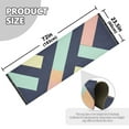 thumbnail image 5 of Yayeee Runner Rug for Bedroom 2'x6' Machine Washable Hallway Non Slip Mat, Green Stripes, 5 of 8