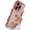 Pink, variant on Plating Heart Laser Aurora Matte Case for iPhone 17/16/15/14 Pro Max, Shockproof Non-Slip Slim Grip Cover with Rose Gold Heart Design