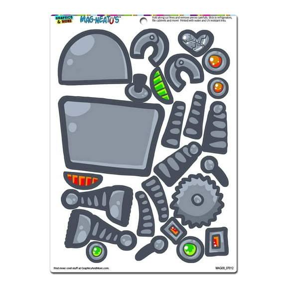 Robot Dress-Up - Funny Novelty MAG-NEATO'S(TM) Refrigerator Magnet