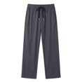 thumbnail image 7 of PInxai Womens Pants Drawstring Elastic Waisted Casual Athletic Trousers Loose Fitting Running Pants with Pockets,Dark Gray,M, 7 of 7