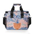 thumbnail image 7 of FORMRS Insulated Cooler Bag 24 Cans Capacity Soft Leakproof Lunch Box with Side Pockets, Pink Leaves, 7 of 7